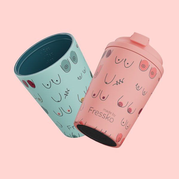 Reusable Cup | Camino | Boobie Peachy | Ceramic | 340ml/12oz